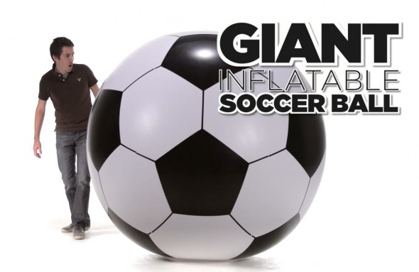 giant inflatable soccer ball