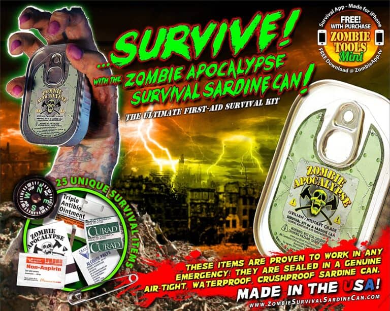 Zombie Survival Sardine Can 25 Survival Items