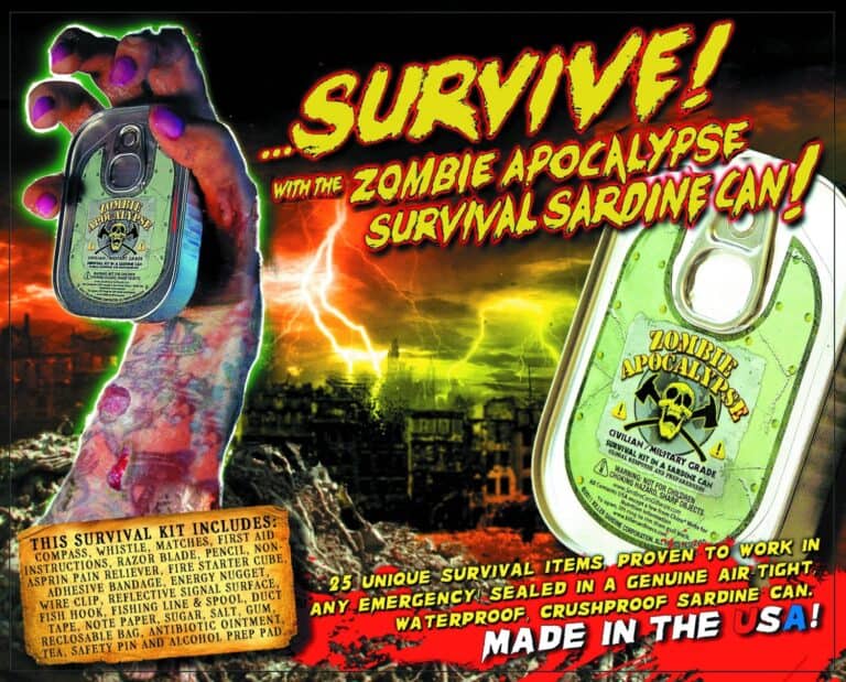 Zombie Survival Sardine Can Undead Fan GIft Idea