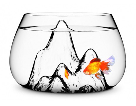 Aruliden Glasscape Fishbowl Glass Mountain