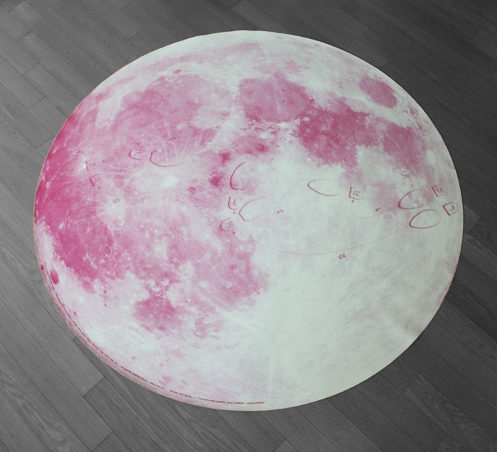 Blue Moon Waltz Rug Steps in Pink