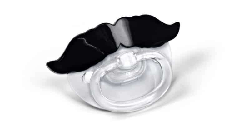 Chill Baby Mustache Pacifier Cute Novelty Item
