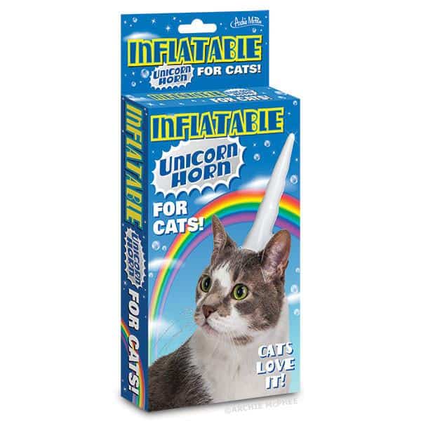 Inflatable Unicorn Horn for Cats Cheap Novelty Item