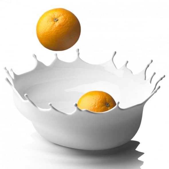 Menu Dropp Splash Fruit Bowl White Orange Menu Dropp Splash Fruit Bowl White Orange