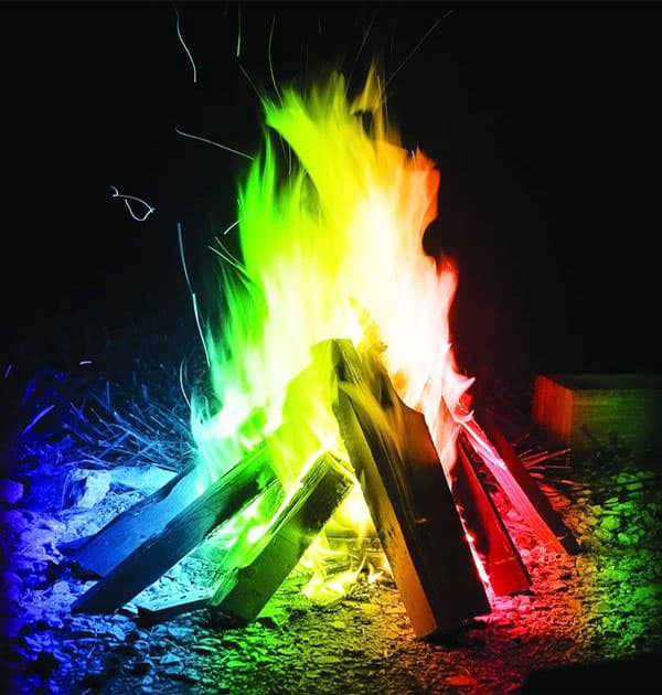 Mystical Fire Colorful Bonfire Campfire