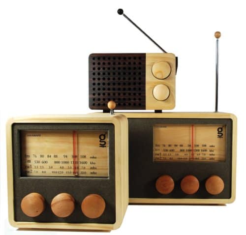 Areaware SSKMR Magno Model 2 Sustainable Table Radio Wood