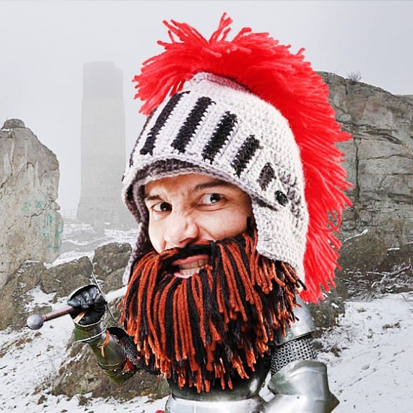 Barbarian Knight Beard Head Buy for Him Barbarian Knight Beard Head Buy for Him