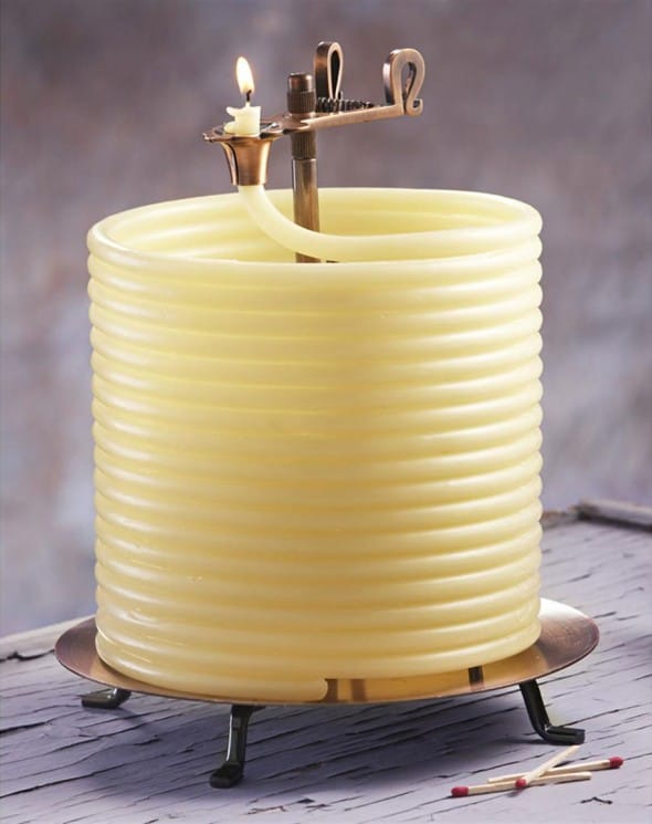Candle by the Hour 144 Hour Beeswax Coil Candle Cool Garden Stuff to Buy Candle by the Hour 144 Hour Beeswax Coil Candle Cool Garden Stuff to Buy