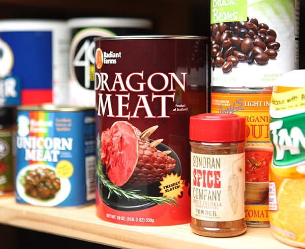Canned Dragon Meat Product of Scotland Geek Diet
