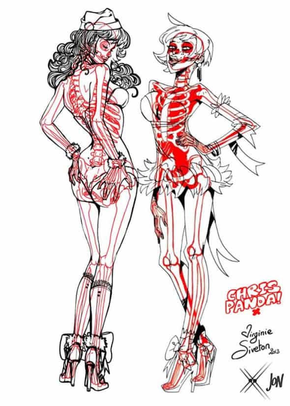 Chris Panda X-Ray Series Sexy Pin Up Girls Chris Panda X-Ray Series Sexy Pin Up Girls