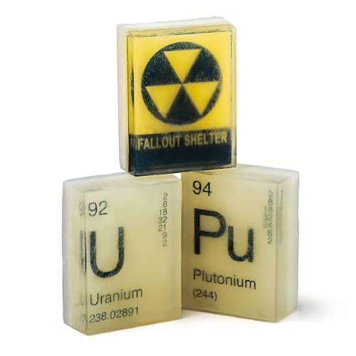 Glow-in-the-Dark Nuclear 3 PACK Element Soaps Radioactive