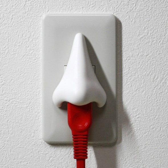 Hanaga Tap Nose Power Outlet Red Cord Funny Gift Ideas Hanaga Tap Nose Power Outlet Red Cord Funny Gift Ideas