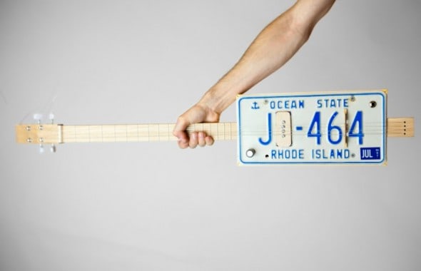 Rhode Island License Plate Guitar DIY Cool Stuff Rhode Island License Plate Guitar DIY Cool Stuff