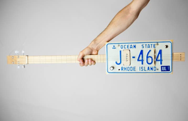 Rhode Island License Plate Guitar DIY Cool Stuff