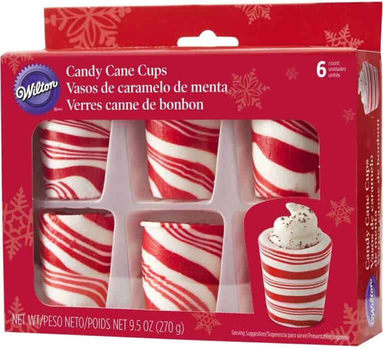 Wilton Peppermint Candy Shot Glasses Red Box Packaging