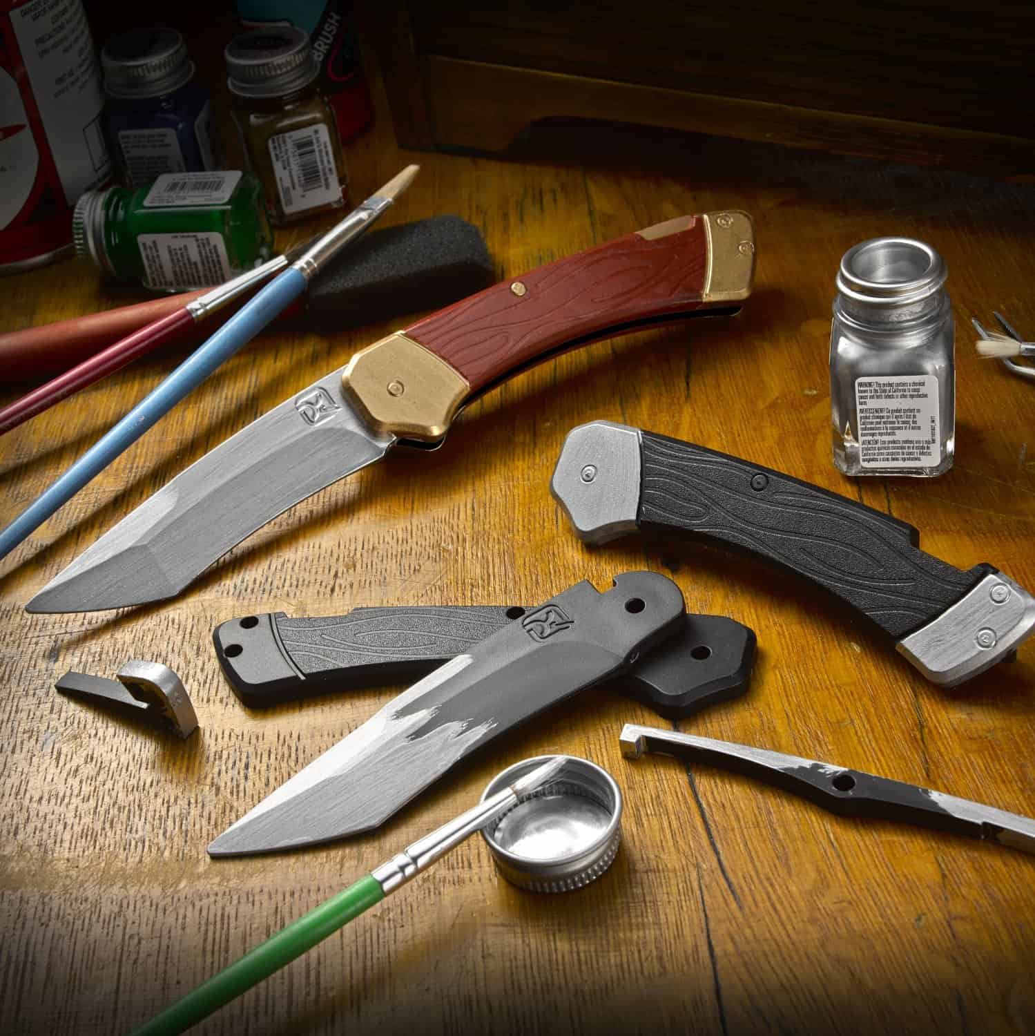 DIY Trigger Knife Kit Customizable Knife Hobby Paint