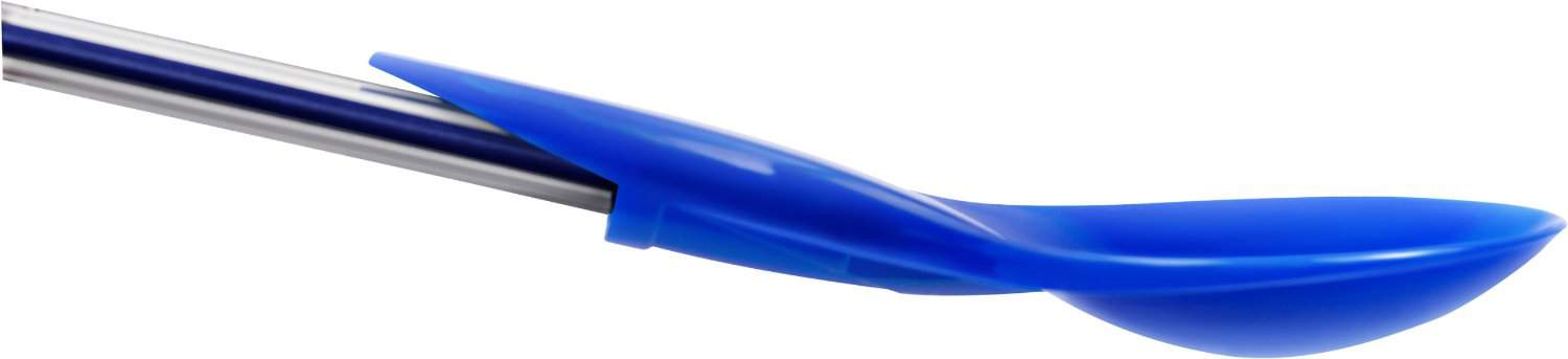 Dine Ink Pen Cap Eating Utensils Blue Plastic Spoon