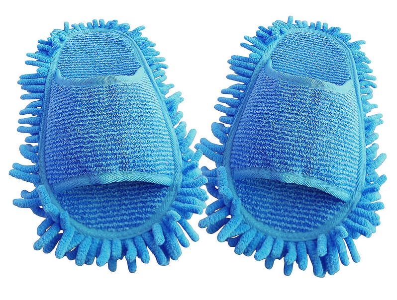 Fibermop Microfiber Slippers Blue Maid Accessory