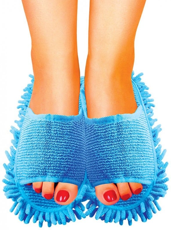 Fibermop Microfiber Slippers Red Pedicure Cleaning House Fibermop Microfiber Slippers Red Pedicure Cleaning House