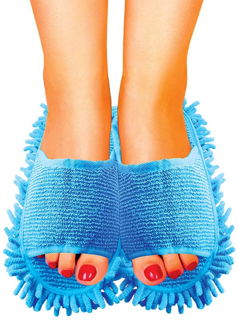 Fibermop Microfiber Slippers Red Pedicure Cleaning House