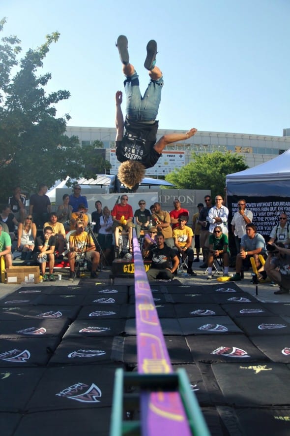Gibbon Slackline Surfline Afro Dude Back Flip Gibbon Slackline Surfline Afro Dude Back Flip