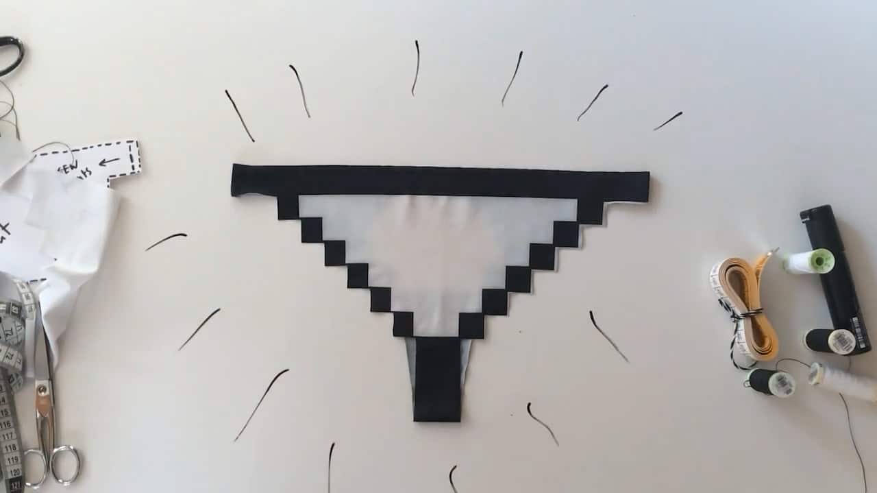 Pixel Panties (Pixelated Lingerie) Geek Fantasy Idea