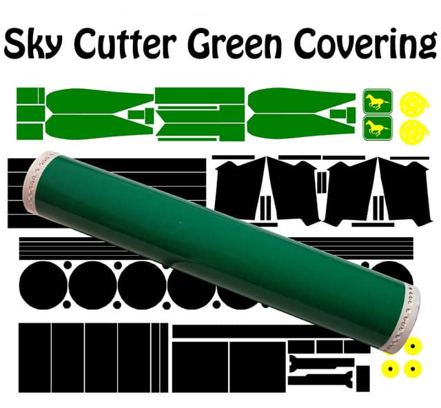 Sky Cutter The Flying Green Lawn Mower Decals