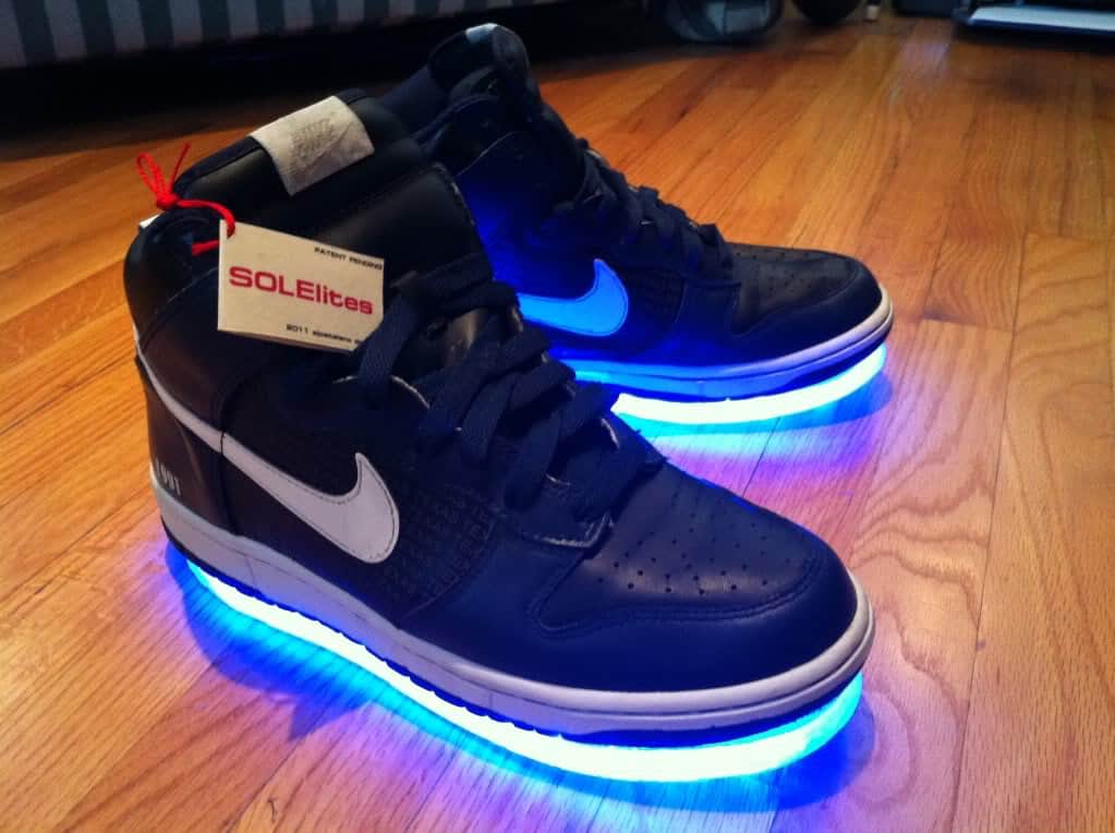 Solelites Custom Tron Glowing Shoes  Blue Nike Cool Stuff to Buy