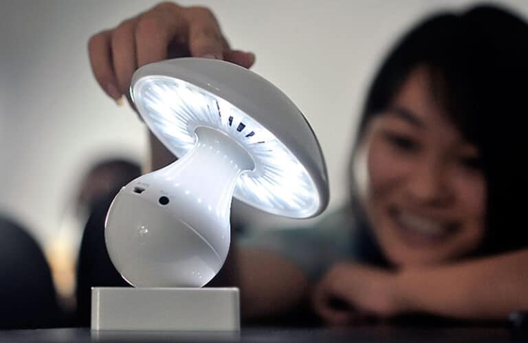 Entalent Touch Controlled Mushroom LED Lamp & Bluetooth Speaker Cool Gadget