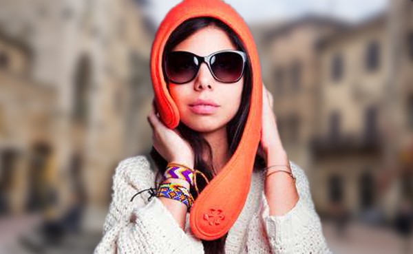Lou Mistraou Winter Hat Orange Chic Fashion Wear