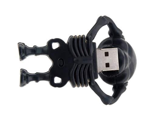Skeleton Flash Drive Hidden USB Connector