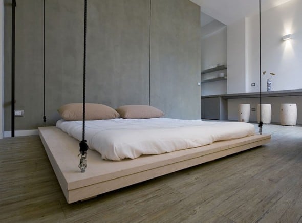 Space Saving Bed Minimalistic Design Can be Raised to Ceiling Space Saving Bed Minimalistic Design Can be Raised to Ceiling