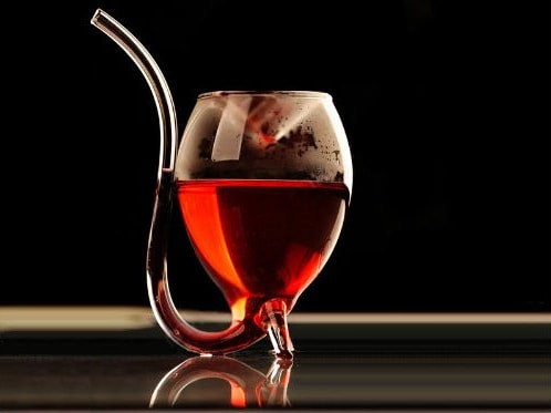 Vampire Wine Glass Cute Novelty Item Gift for Wine Lovers