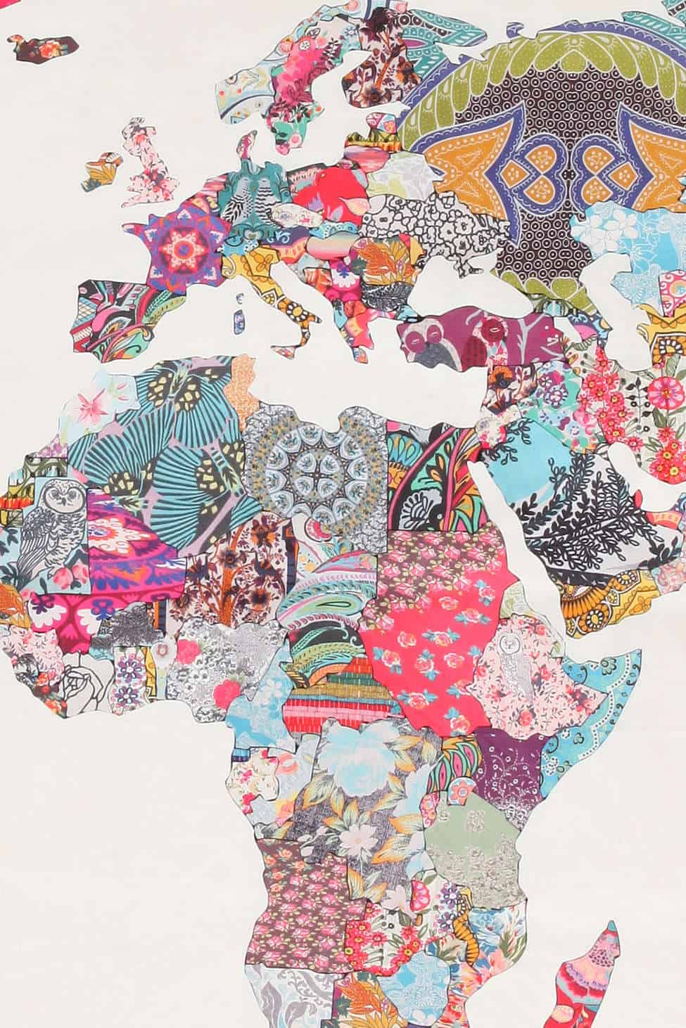 Bianca Green For DENY Louis Armstrong Told Us So Duvet Cover Abstract Art World Map