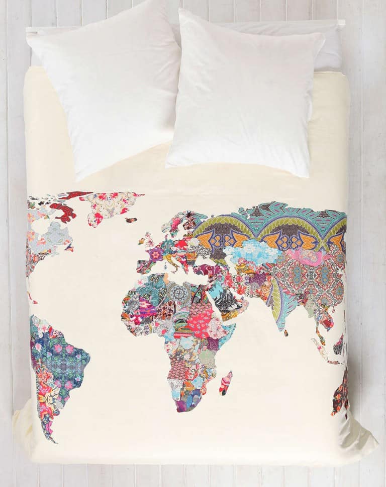 Bianca Green For DENY Louis Armstrong Told Us So Duvet Cover Map and Patterns Abstract Theme