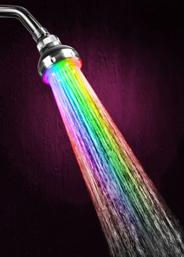 Color Changing LED Showerhead Cool Fixture Rainbow Shower