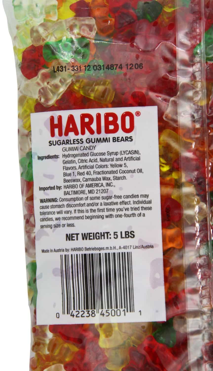 Haribo Sugar Free Classic Gummi Bears