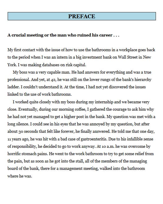 How to Poo at Work Preface Page The Man Who Ruined his Career