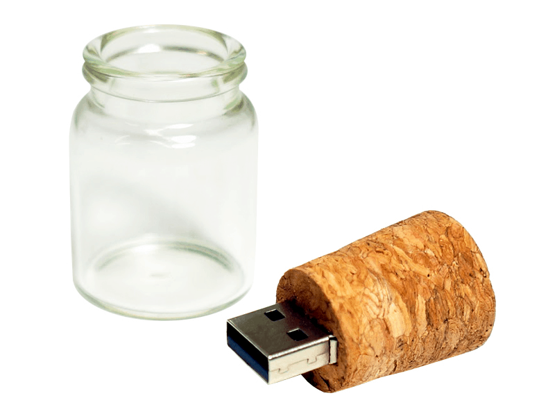 Message in a Bottle USB Flashdrive Cool Small Gift for Techy People