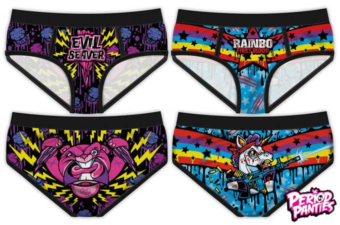 Period Panties Evil Beaver and Rainbo First Blood
