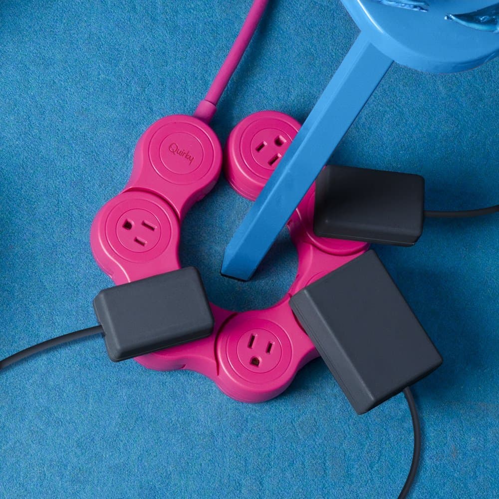 Quirky Pivot Power Pink Flexible Power Strip Interesting Product