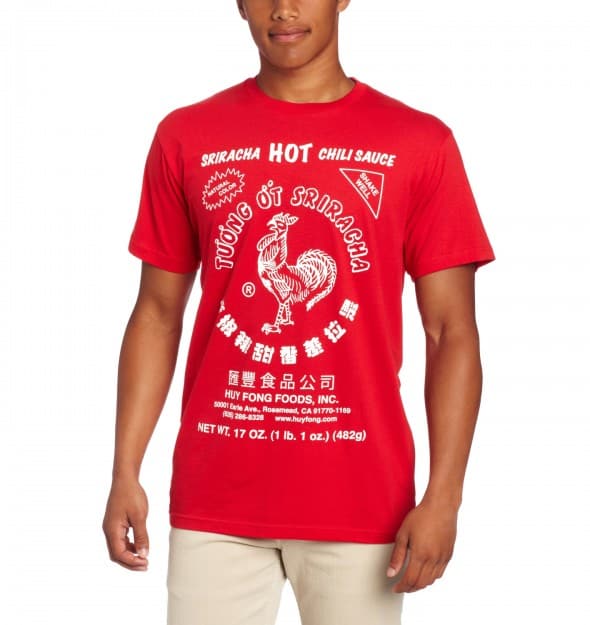 Sriracha Hot Chili Sauce Red T-Shirt Gift for Him Asian Novelty Sriracha Hot Chili Sauce Red T-Shirt Gift for Him Asian Novelty