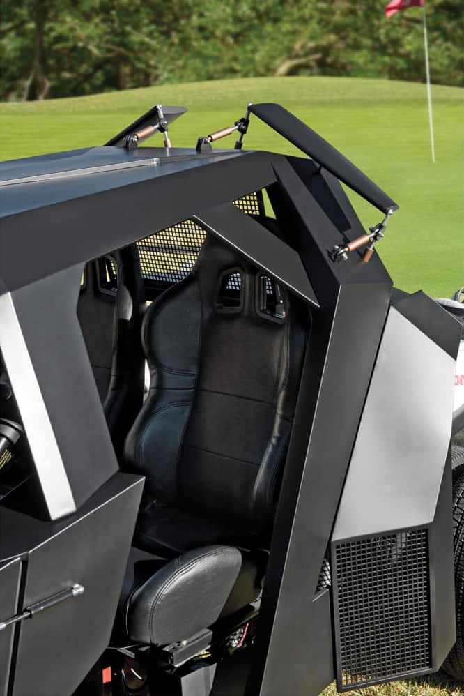 The Gotham Golfcart Leather Seats Military Grade Material