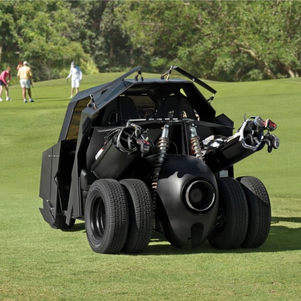 The Gotham Golfcart Play Golf with Style Dark Knight Batman Theme The Gotham Golfcart Play Golf with Style Dark Knight Batman Theme