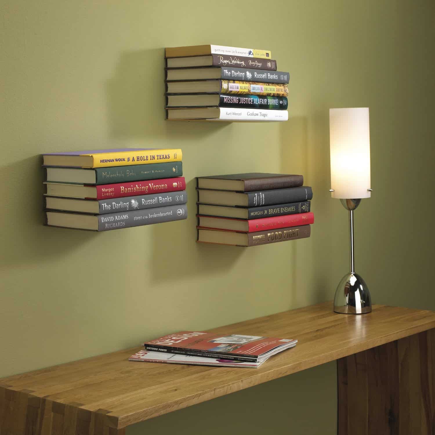 Umbra Conceal Floating Book Shelf Small Library on Your Wall