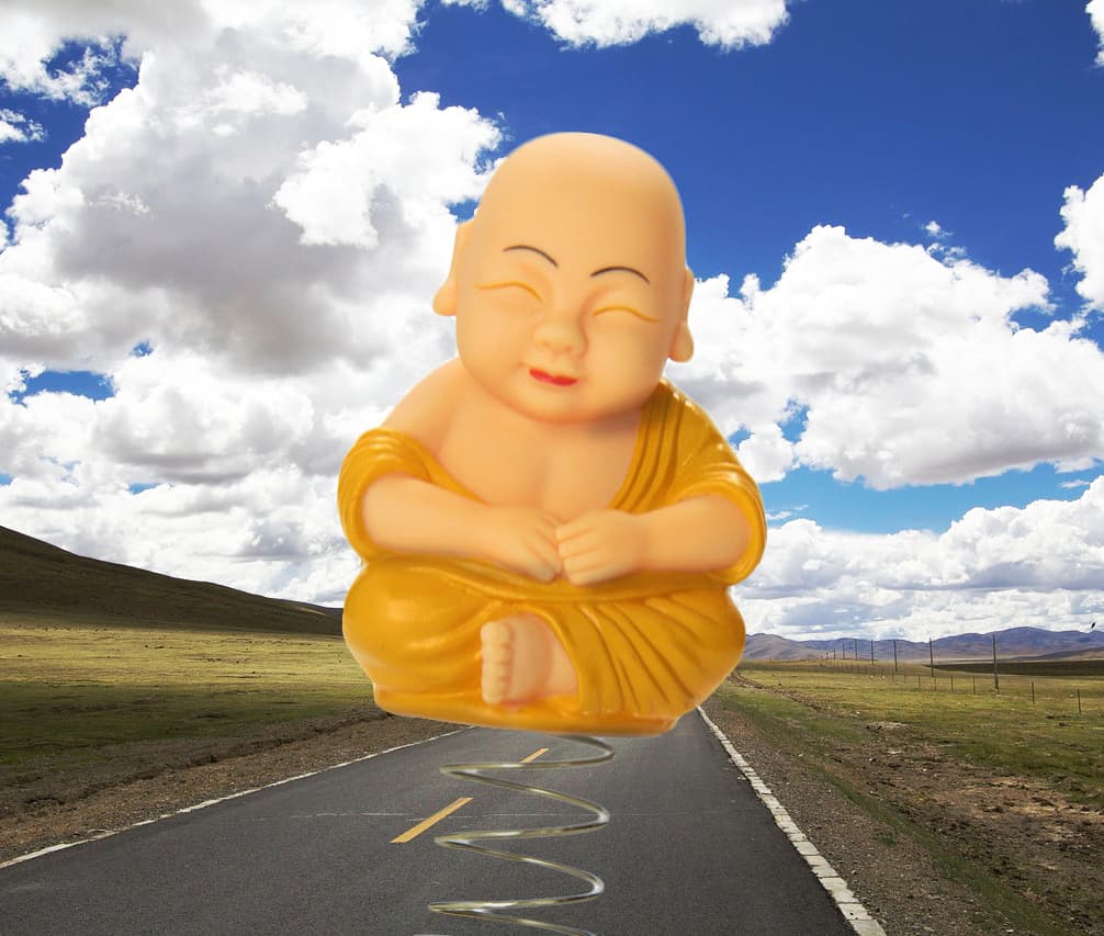 Accoutrements Dashboard Monk Cute Funny Novelty Item