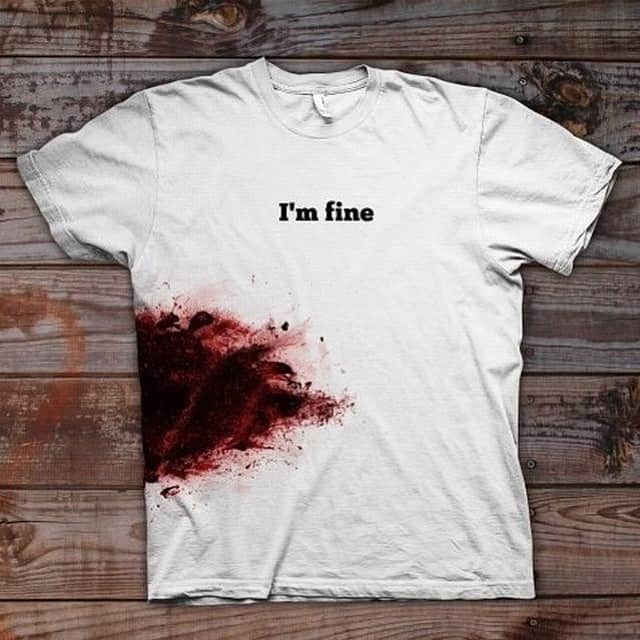 Im Fine Shirt Funny Novelty Zombie Shirt