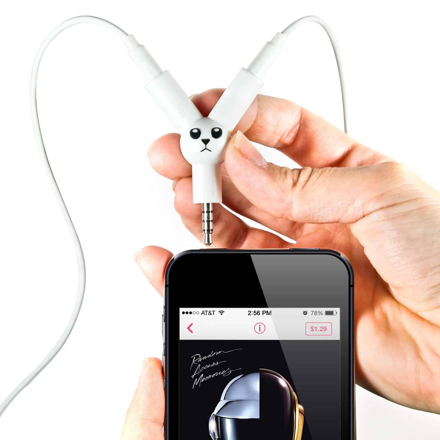 Jack Rabbit Headphone Splitter Gift Idea for People who Love Music