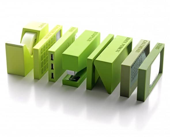 Lexon Buro Desk Accessories Set Green Inspiration for Minimalist Office Lexon Buro Desk Accessories Set Green Inspiration for Minimalist Office