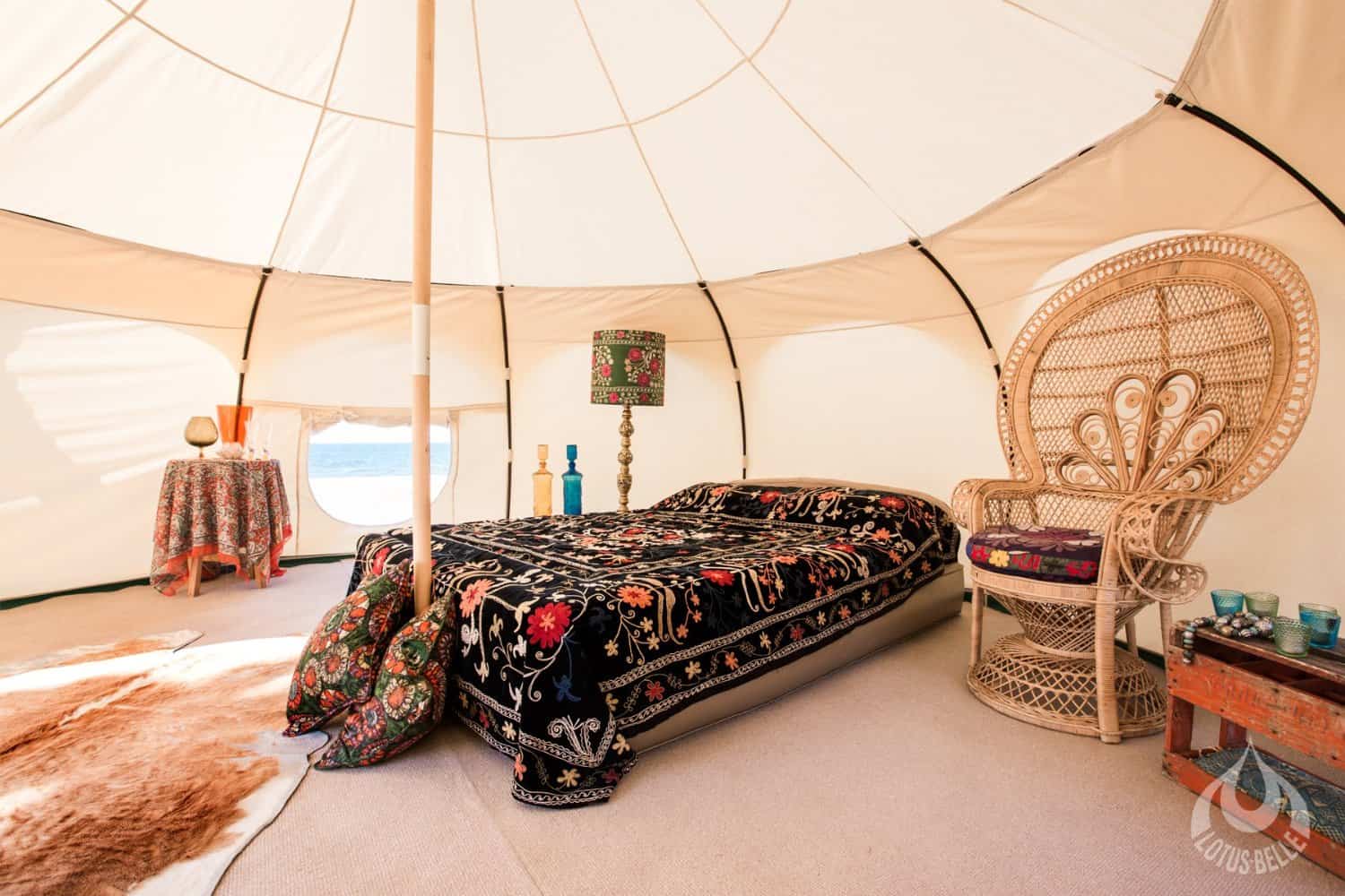 Lotus Belle Original 16ft Tent Additonal Guest Room in Your Garden